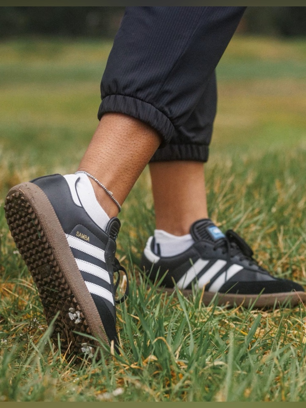 ADIDAS • Originals Black Samba Golf Lux Gum Sole